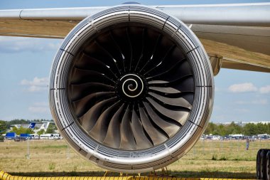 Moskova bölgesi, Rusya - 20.07.2021: Zhukovsky 'de MAKS 2021 hava gösterisinin açılışı