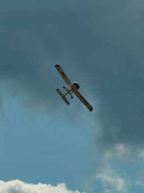 Zhukovsky, Moskova bölgesi, Rusya - 24,07.2021: MAKS 'te akrobatik takımların performansı