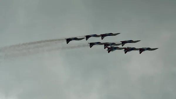 Zhukovsky Moscow Region Russia 2021 Performance Aerobatic Teams Maks — ストック写真