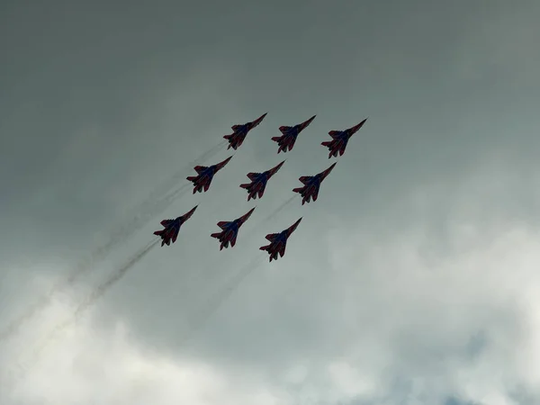 Zhukovsky Moscow Region Russia 2021 Performance Aerobatic Teams Maks — ストック写真