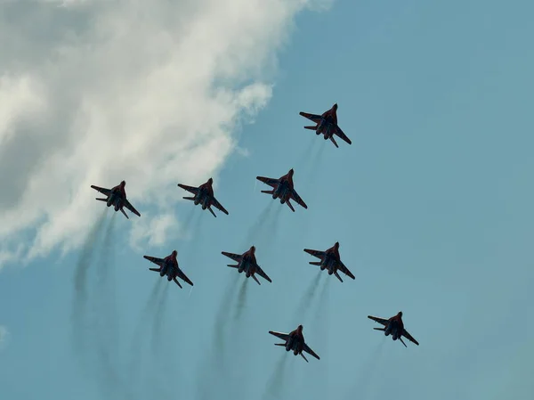 Zhukovsky Moscow Region Russia 2021 Performance Aerobatic Teams Maks — ストック写真