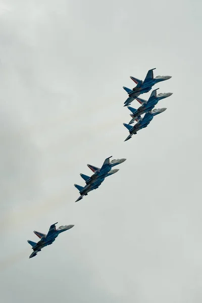 Zhukovsky Moscow Region Russia 2021 Performance Aerobatic Teams Maks — Foto de Stock