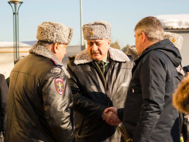 Moskova, Rusya - 20.03.2018 Rus Muhafız Generalinin cenazesi