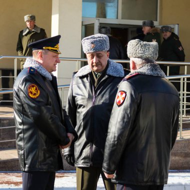 Moskova, Rusya - 20.03.2018 Rus Muhafız Generalinin cenazesi