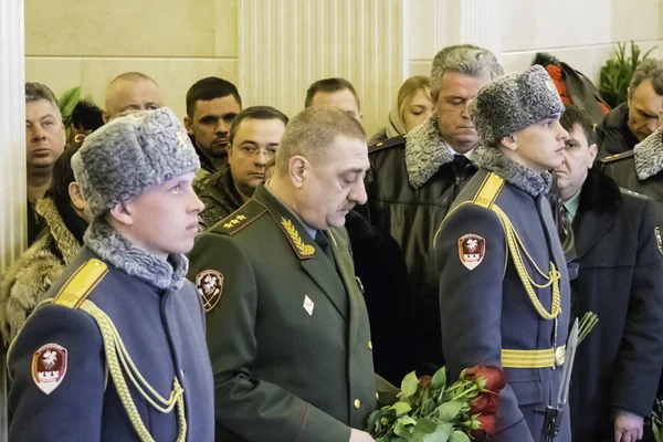 Moskva Rusko 2018 Pohřeb Generála Ruské Gardy — Stock fotografie
