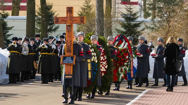 Mosca Russia 2018 Funerali Del Generale Della Guardia Russa — Foto Stock