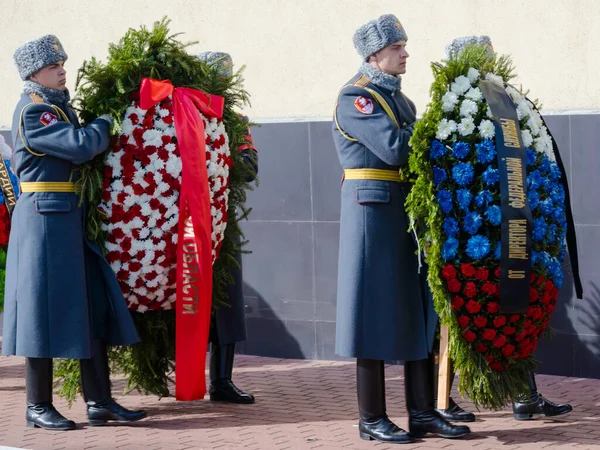 Москва Росія 2018 Похорон Генерала Російської Гвардії — стокове фото