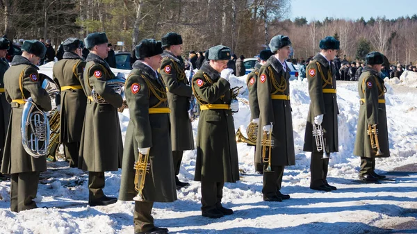 モスクワ ロシア 2018 ロシア警備隊の将軍の葬儀 — ストック写真