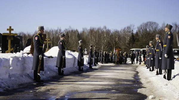 Mosca Russia 2018 Funerali Del Generale Della Guardia Russa — Foto Stock