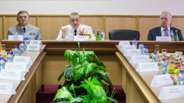 Moskova, Rusya - 24.03.2018: Moskova 'daki Rus Ulusal Muhafız Birlikleri Günü kutlamaları