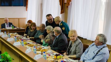 Moskova, Rusya - 24.03.2018: Moskova 'daki Rus Ulusal Muhafız Birlikleri Günü kutlamaları