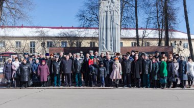 Moskova, Rusya - 24.03.2018: Moskova 'daki Rus Ulusal Muhafız Birlikleri Günü kutlamaları