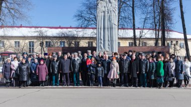 Moskova, Rusya - 24.03.2018: Moskova 'daki Rus Ulusal Muhafız Birlikleri Günü kutlamaları