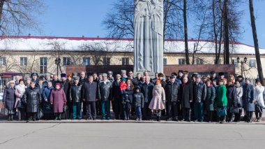 Moskova, Rusya - 24.03.2018: Moskova 'daki Rus Ulusal Muhafız Birlikleri Günü kutlamaları