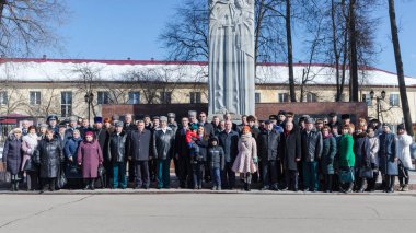 Moskova, Rusya - 24.03.2018: Moskova 'daki Rus Ulusal Muhafız Birlikleri Günü kutlamaları