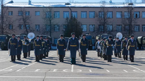 Москва Росія 2018 Святкування Дня Російських Військ Національної Гвардії Москві — стокове фото