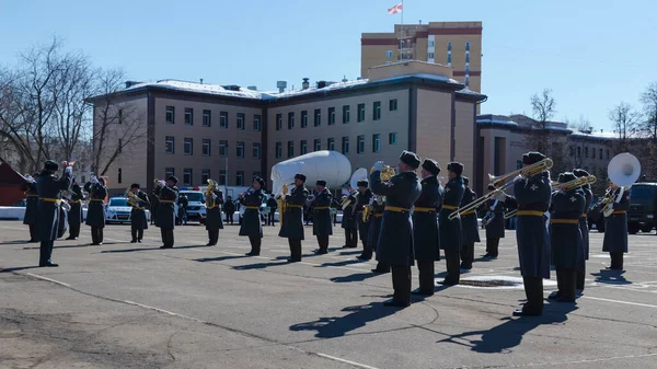 Moskova Rusya 2018 Moskova Daki Rus Ulusal Muhafız Birlikleri Günü — Stok fotoğraf