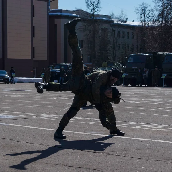 Moscou Rússia 2018 Celebrações Dia Das Tropas Guarda Nacional Russa — Fotografia de Stock