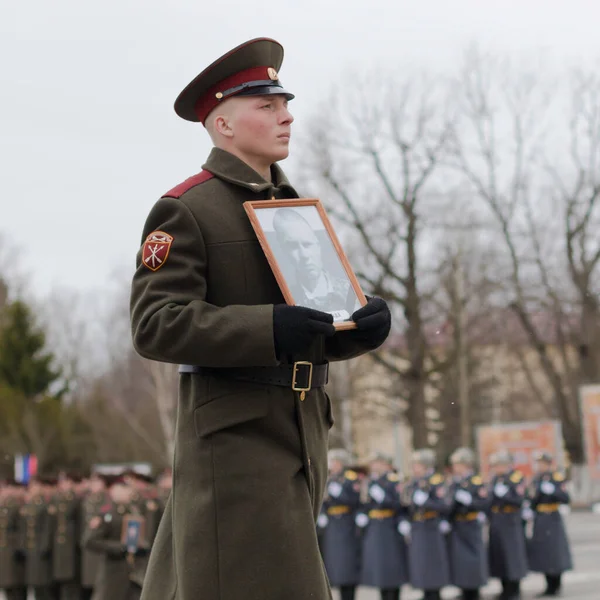 Traditionnelle Journée Annuelle Commémoration Des Combattants Tombés Champ Honneur Brigade — Photo