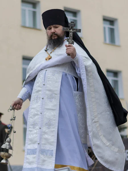 Traditionele Jaarlijkse Herdenkingsdag Van Gevallen Wachters Van Sofrinskaya Brigade — Stockfoto