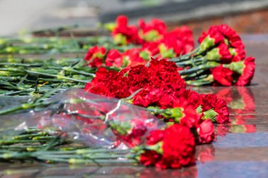 Moskova, Rusya - 20.04.2018: Moskova 'daki Rosgvardia yönetim destek alayının 100. yıldönümünü kutlamak