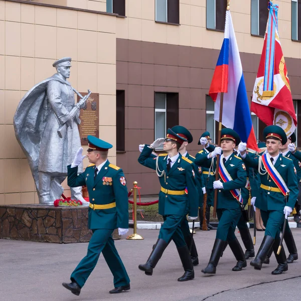 Moscou Rússia 2018 Celebrando Centenário Regimento Apoio Gestão Rosgvardia Moscou — Fotografia de Stock