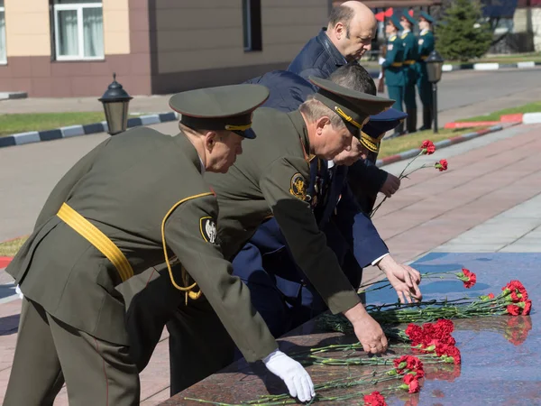 俄罗斯莫斯科 2018年4月20日 庆祝莫斯科Rosgvardia管理支助团成立100周年 — 图库照片