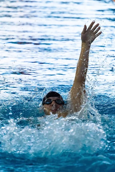 Moscou Rússia 2018 Competições Natação Totalmente Russas Comunidade Esportiva Dynamo — Fotografia de Stock