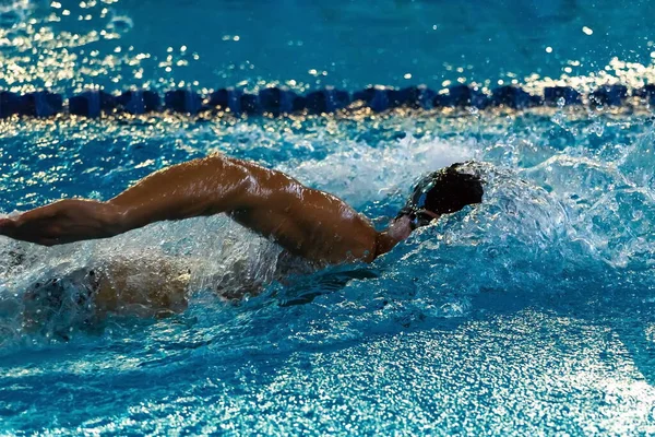 Moskau Russland 2018 Allrussische Schwimmwettbewerbe Der Sportgemeinschaft Dynamo — Stockfoto