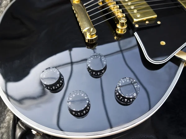 Close-up de Les Paul guitarra — Fotografia de Stock