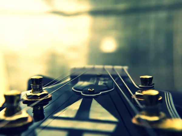 Close-up de Les Paul guitarra — Fotografia de Stock