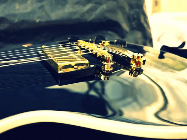 Close-up de Les Paul guitarra — Fotografia de Stock