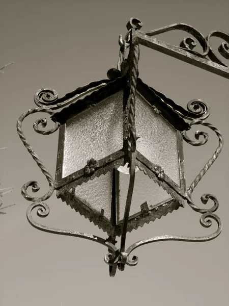 Old design exterior wall  lantern — Stock Photo, Image