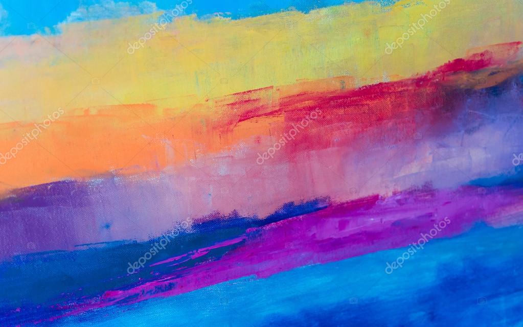 Colorful Abstract oil painting background. Oil on canvas texture Stock  Photo by ©AntonEvmeshkin 109091734