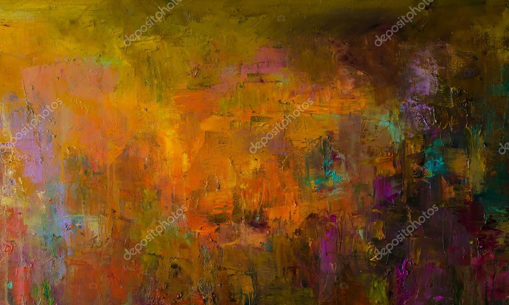 Abstract oil painting background. Hand drawn oil painting on canvas .Color  texture. Fragment of artwork. Stock Photo by ©AntonEvmeshkin 112167764