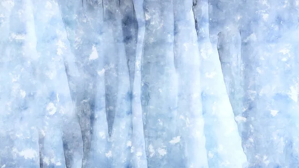Абстрактный Синий Акварель Фон Льдины Акриловая Живопись Замерзшая Вода Почвы — стоковое фото