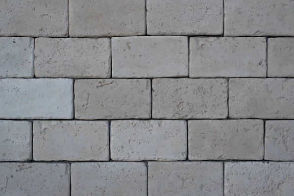 Brickwork Gray Large Bricks Close — Stock Photo, Image