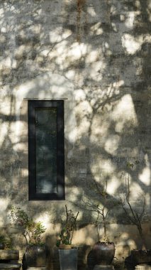 Güney Çin 'in kırsal kesimindeki eski binaları ve doğal çevresiyle eski güzel köy manzarası.