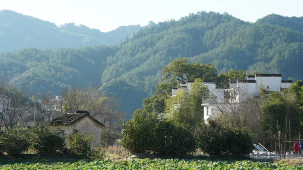 Het Prachtige Oude Dorp Uitzicht Met Oude Gebouwen Natuurlijke Omgeving — Stockfoto