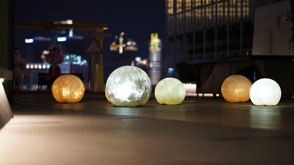 Les Belles Lanternes Vue Dans Les Jours Festival Chine — Photo