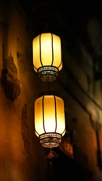 Les Belles Lanternes Vue Dans Les Jours Festival Chine — Photo