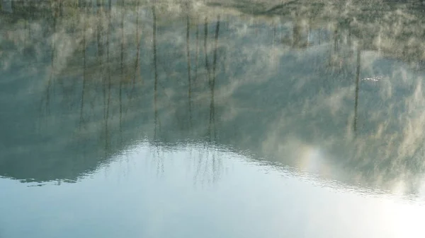 Belle Vue Sur Campagne Avec Fleuve Les Montagnes Dans Sud — Photo