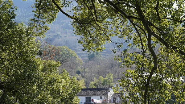 Het Prachtige Uitzicht Het Platteland Met Rivier Bergen Het Zuiden — Stockfoto