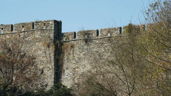 Çin Nanjing Şehrindeki Eski Taş Şehir Manzarası — Stok fotoğraf