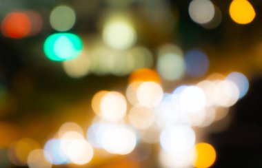 Şehir ışıklarının renkli arka plan fotoğrafı