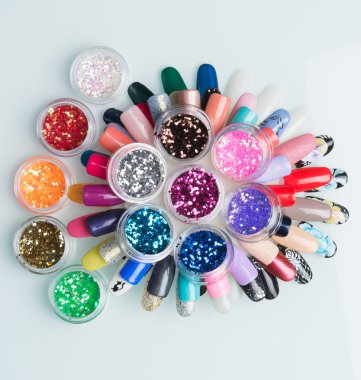 manikür için profesyonel kozmetik ayarla