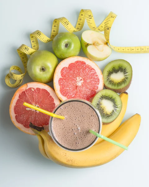 Sport-Protein-Schokoladen-Shake — Stockfoto