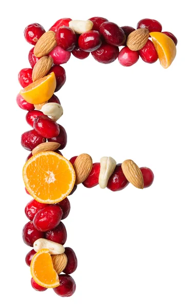 Fruchtbrief f — Stockfoto