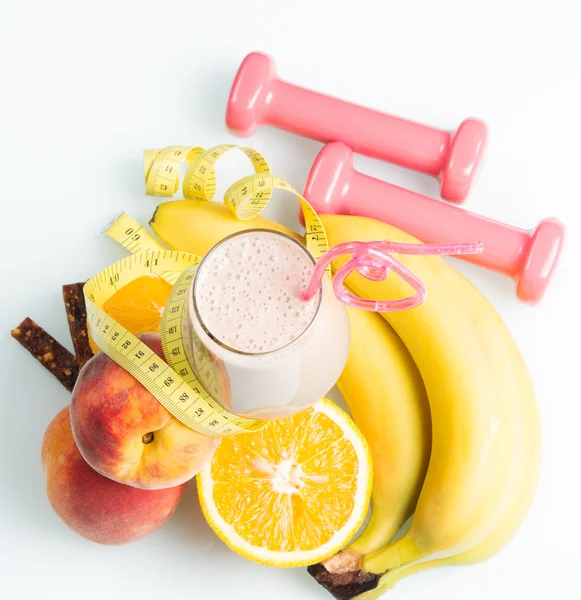 Eiwit shake met fruit — Stockfoto