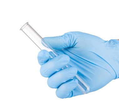 Mavi kauçuk medikal ürünler el